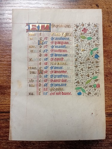 Book hours pergament vellum - book,