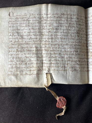 Pergament urkunde anno 1346 - urkunde,