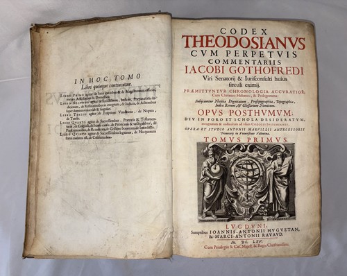 Codex theodosianus 1665 - codex,