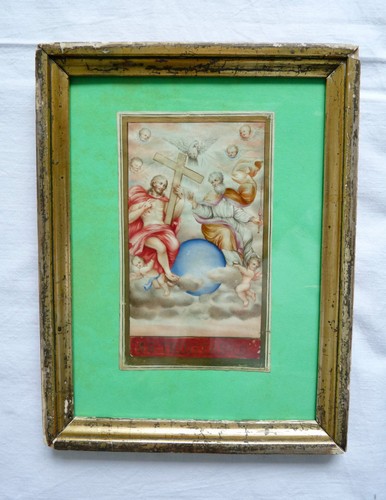 Orig barock pergament bild - orig.,