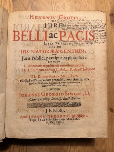 Antik hugo grotius buch - grotius, de