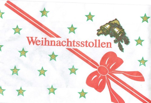 Stollenbeutel pergament papier - stollenbeutel,