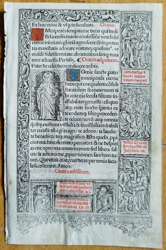 Original stundenbuch blatt - original,