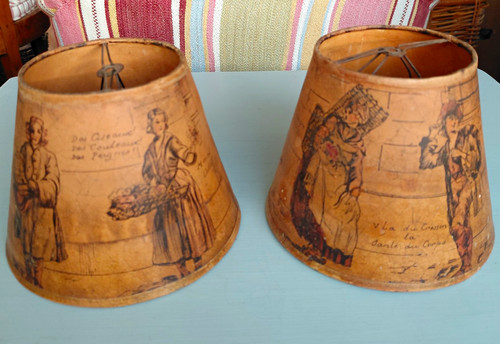 2er set vintage lampenschirme - 2er,
