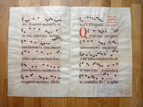 Doppelblatt pergament - doppelblatt,