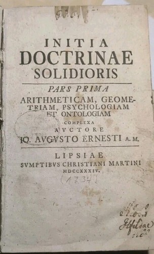 Initia doctrinae solidioris - solidioris,