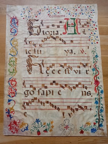 Antiphonary orig vellum - orig, leaf