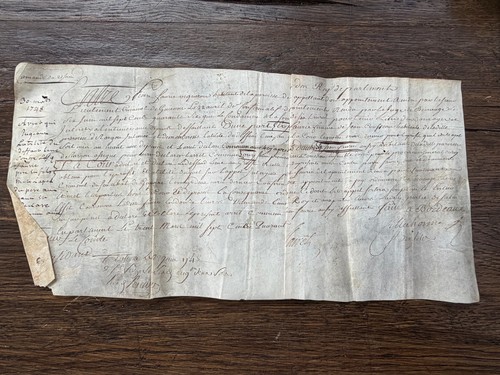 Original handschrift urkunde - original,