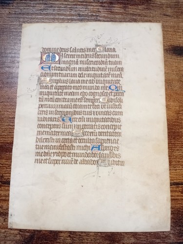 Stundenbuch blatt pergament - blatt,