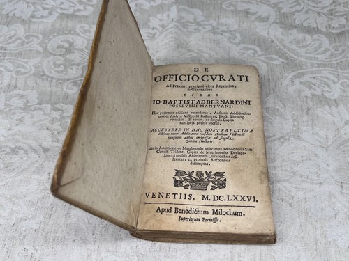 Antikes buch 1676 venedig - 1676,