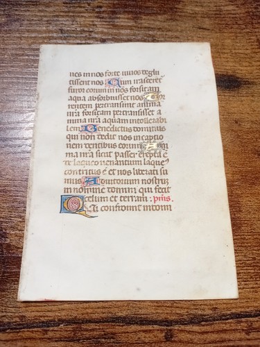Stundenbuch blatt pergament - blatt,