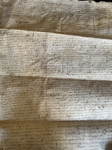 Manuskript pergament louis xii - pergament,